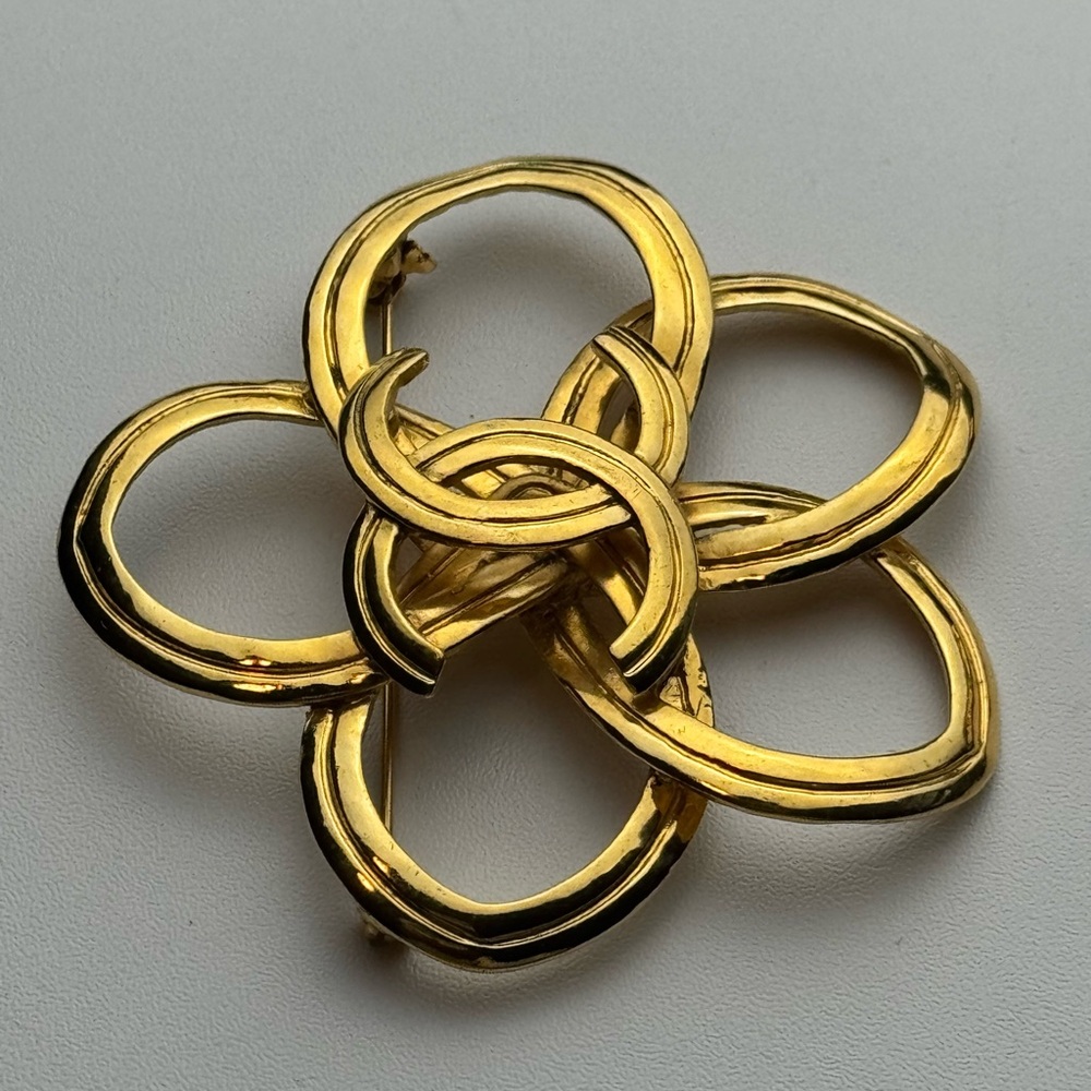 SOLD Elegant Gold-Tone Brooch